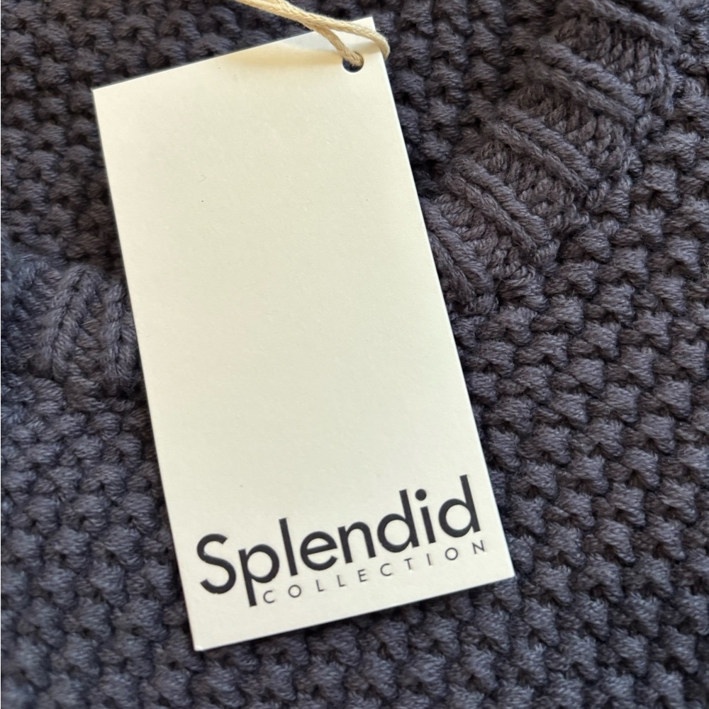 Splendid Collection Andrea Cropped Cardigan in Blue Size XL. NWT - Picture 10 of 12